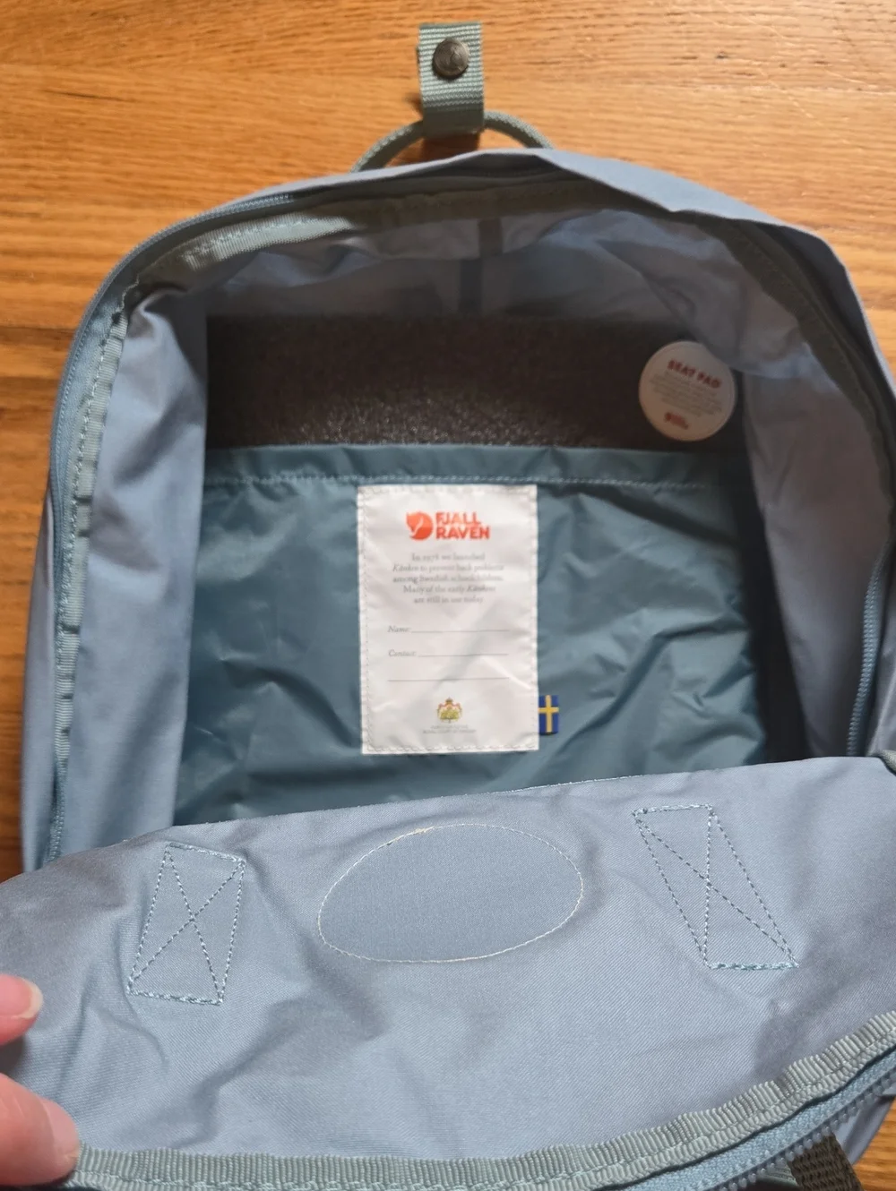 Fjallraven Kanken blue backpack